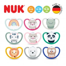 NUK Space Silicone Soother Pacifier 1pc/box | 0-6 Months | 6-18 Months | 18-36 Months | Made in Germany